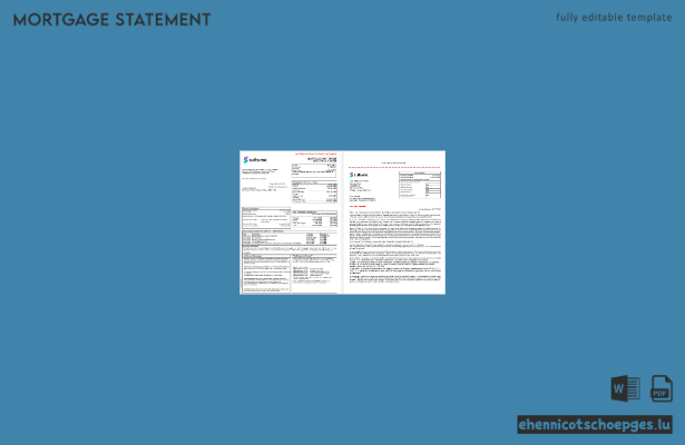 Britischer Hypothekenauszug „Suits Me“ (Word- und PDF-Format, 3 Seiten, Beispielvorschau)
